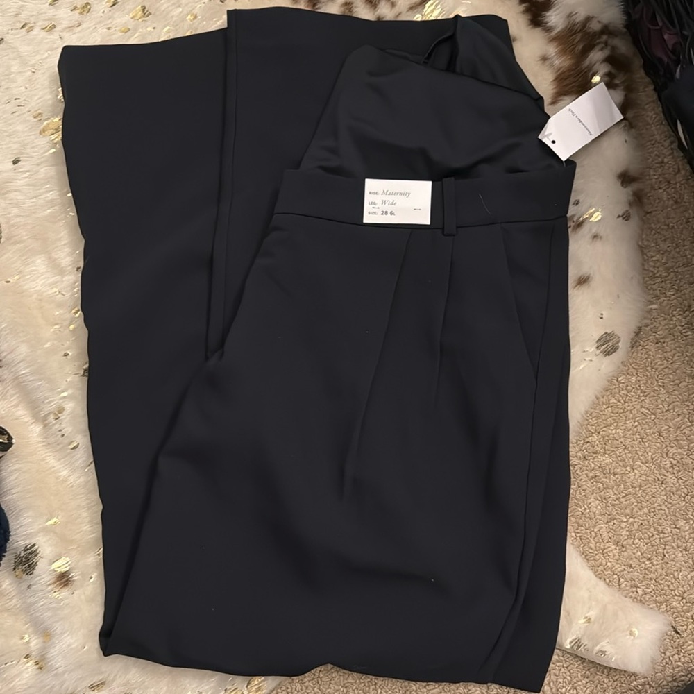 NWT A&F maternity wide leg trousers